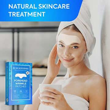 SILKDERMIS Forehead Wrinkle Patches 12Pcs with Aloe, Collagen, Vitamin E, Anti Wrinkle Patches, Forehead Wrinkles Treatment