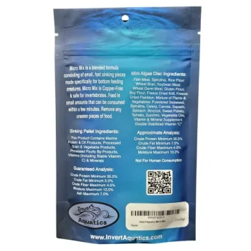 Invert Aquatics Micro Mix for Snails and Shrimp