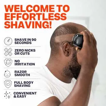 The FlexSeries Electric Head Hair Shaver - Freebird - Ultimate Mens Cordless Rechargeable Wet/Dry Sk...