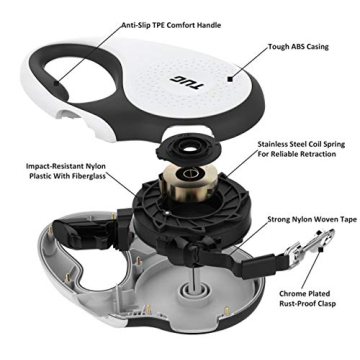 TUG Retractable Dog Leash | 16 ft Tangle-Free Control | Ergonomic Design