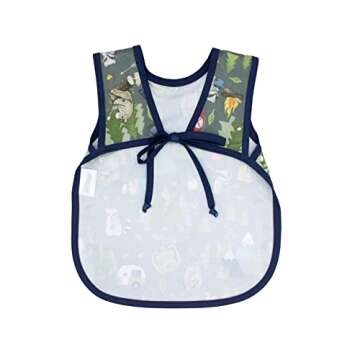 BapronBaby Camping Bears Bib - Safe No-Tie Baby Bib