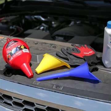 FloTool 10714MX3 Super Funnel Trio for Smooth Fluid Transfers