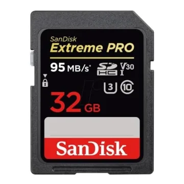 SanDisk Extreme Pro 32GB SDHC UHS-I Card for 4K Video