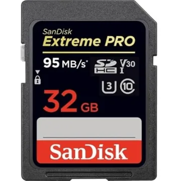 SanDisk Extreme Pro 32GB SDHC UHS-I Card for 4K Video