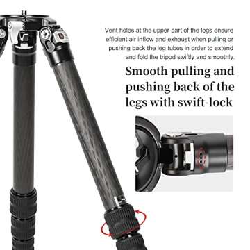 SUNWAYFOTO T3640CM Tripod for Video & Photography Gear