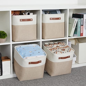 HNZIGE Foldable Storage Cubes Set of 4 for Organizing