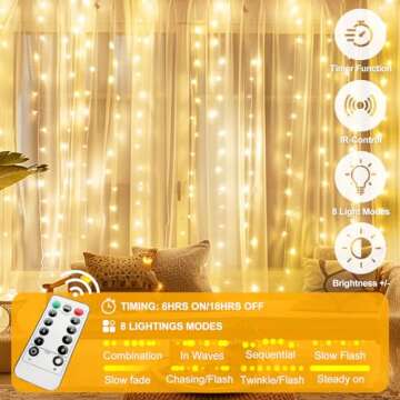 HOLITS 300 LED Fairy Lights for Festive Ambiance