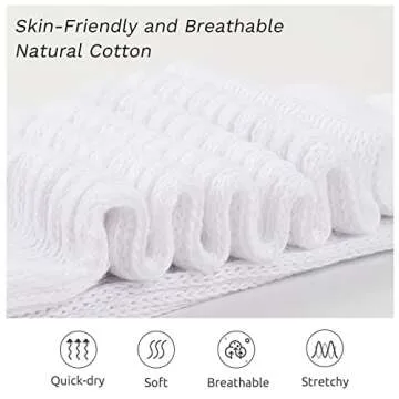 JOCMIC Slouch Socks for Woman 3 Pairs Women Scrunch Socks Extra Long Knee High Slouchy Socks Size 6-11 Black+White+Grey