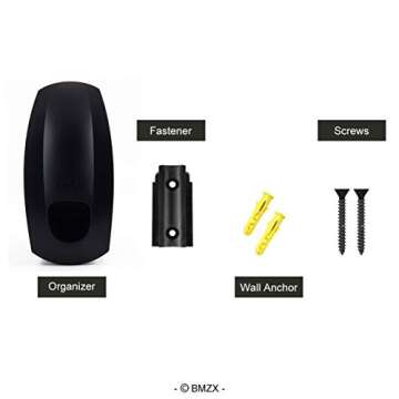 BMZX Charging Cable Organizer, for Tesla Motors Wall Mount Connector Cable Organizer Bracket Charger Holder Adapter for Model 3/Y/S/X