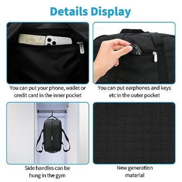 Apenze Small Gym Bag Lightweight Carry On Mini Duffel Bag