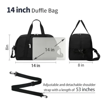 Apenze Small Gym Bag Lightweight Carry On Mini Duffel Bag