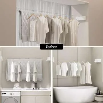 Danpoo Retractable Clothesline for Indoor & Outdoor Use