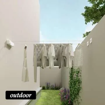 Danpoo Retractable Clothesline for Indoor & Outdoor Use