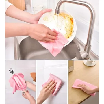KitchLife Microfiber Towels - Eco-Friendly Cleaning Rolls