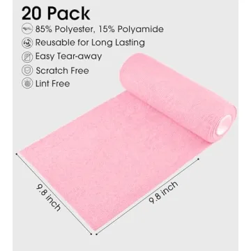 KitchLife Microfiber Towels - Eco-Friendly Cleaning Rolls