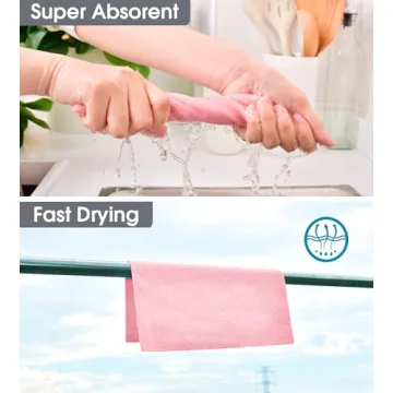 KitchLife Microfiber Towels - Eco-Friendly Cleaning Rolls