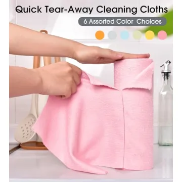 KitchLife Microfiber Towels - Eco-Friendly Cleaning Rolls