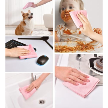 KitchLife Microfiber Towels - Eco-Friendly Cleaning Rolls