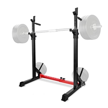 Yes4All Adjustable Barbell Rack, Multi-Function Squat Rack, Weight Lifting Home Gym, Dip Bar Station...