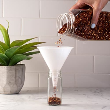 Hutzler Plastic Funnel 8-Ounces - Durable Kitchen Tool