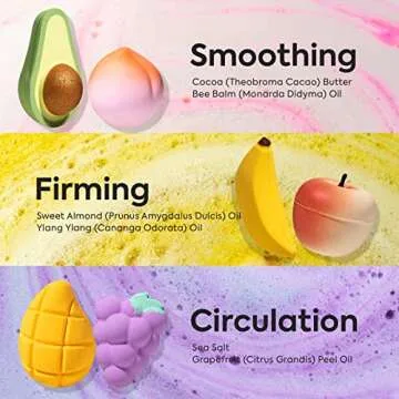 Fruits Bath Bombs Present Set for Relaxation and Gift Giving