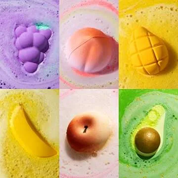 Fruits Bath Bombs Present Set for Relaxation and Gift Giving