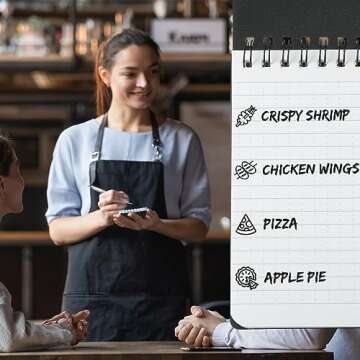 Qilery 12 Pcs Waterproof Notebook Graph Paper 3 x 5 All Weather Pocket Notepads Police Notepad Spiral Notebook Steno Pads Memo Grid Lines Pads Journal for Office (Black)