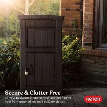 Secure Keter Delivery Box for Packages-Great for Outdoors