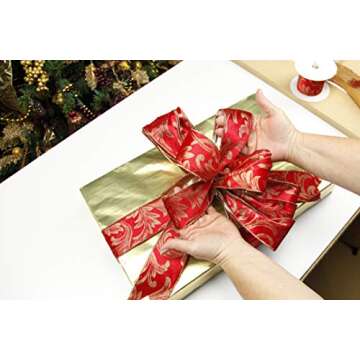 Pro Bow The Hand Bow Maker - Custom Make Ribbon Bows, DIY Wedding Bows and Wreaths, Easy Bow Maker for Weddings and Events, Large (Patented)