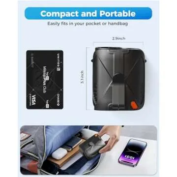 JUANANIUG Portable Waist Fan for Hands-Free Cooling