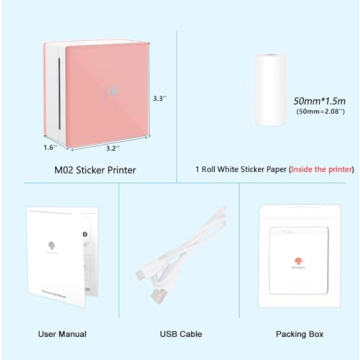 Compact Phomemo Mini Pocket Printer for Quick Easy Prints