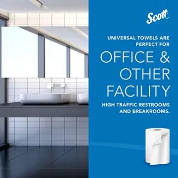 Scott® Essential Universal High-Capacity Hard Roll Paper Towels, Bulk (01000), 1.5" Core, with Absorbency Pockets, White (1,000'/Roll, 12 Rolls/Case, 12,000'/Case)
