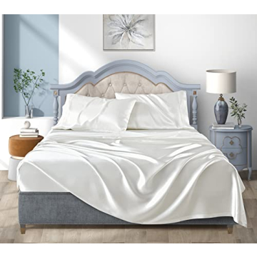 Luxurious Satin Queen Bed Sheets Set for Comfortable Sleep