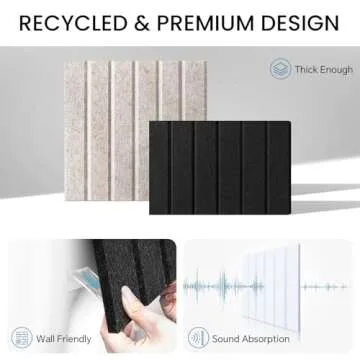 Large Cork Bulletin Board Alternative 36"x24", 6 Pack Felt CorkBoard Tiles for Office Wall with 50 Pushpins, Wall-Friendly Pin Board for Office Home School, Decorative & Noise Reduction, Beige