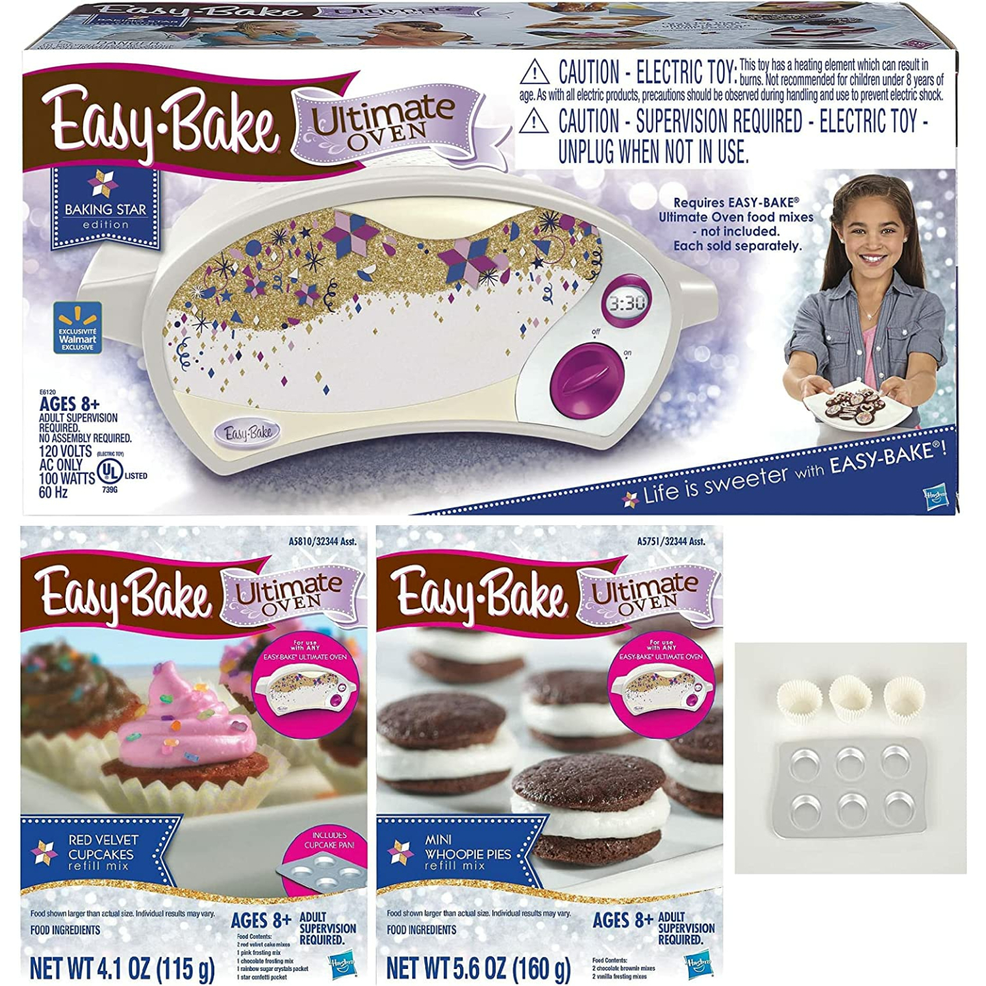 Easy Bake Oven Deluxe Gift Set - Fun White Edition