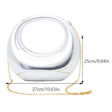 Stylish AZURAOKEY Acrylic Evening Clutch for Women