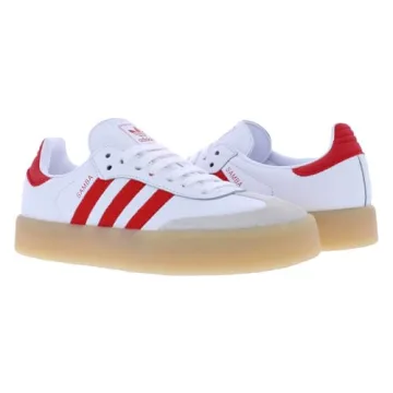 Shop adidas Sambae Women's Classic White Scarlet Size 8