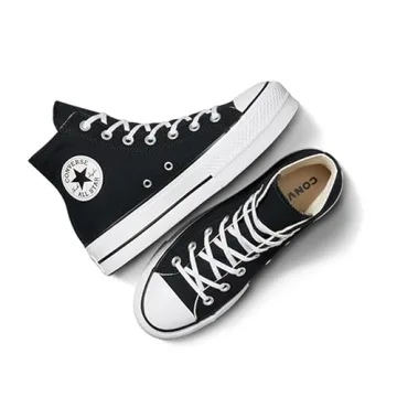 Converse Women's Chuck Taylor All Star Lift High Top Sneakers, Black/White/White, 7 Medium US