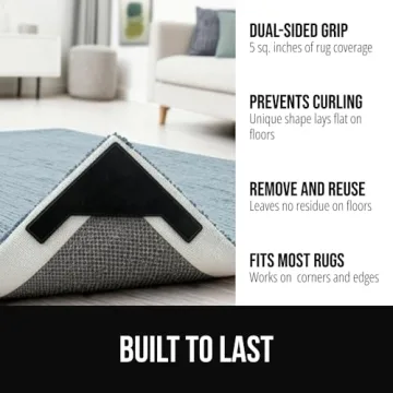 GORILLA GRIP Extra Wide Dual Sided Rug Gripper Pads - Universal Floor Pad for Area Rugs