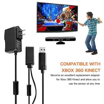 Kinect Adapter for Xbox 360 USB AC Power Supply