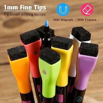 OORAII Magnetic Liquid Chalk Markers - 8 Vibrant Colors