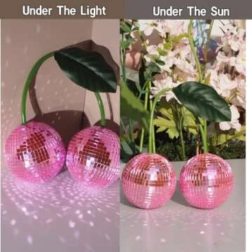 New Cherry Disco Ball - Reflective Party Decoration 3.9"
