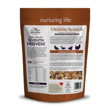 Manna Pro 7-Grain Ultimate Chicken Scratch - Scratch Grain Treat for Chickens and Other Birds - Non-GMO Natural Ingredients - 10 lbs