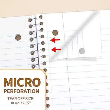 SUNEE Spiral Notebooks College Ruled, 1-Subject, 4 Pack, 8 x 10-1/2 in, 70 Sheets, 3-Hole Punched Paper, Pastel Pink, Purple, Blue, Green for School, Home&Office,Writing Journal