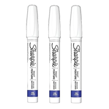 Sharpie White Oil-Based Paint Markers - Pack of 3 - Medium Point