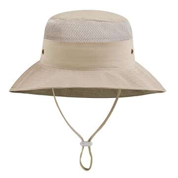 Fynnsure Baby Sun Hat UPF 50+ Toddler Sun Hats Adjustable Wide Brim Kids Sun Hat Infant Baby Summer ...