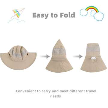 Fynnsure Baby Sun Hat UPF 50+ Adjustable Toddler Hat