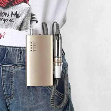 Miss Sweet Portable Nail Drill Machine Sweet Gold Rechargeable Electric