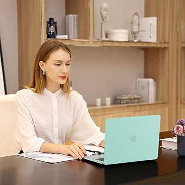 MOSISO Compatible with MacBook Pro 16 inch Case 2020 2019 Release A2141 with Touch Bar Touch ID, Protective Plastic Hard Shell Case & Keyboard Cover & Screen Protector & Storage Bag, Mint Green