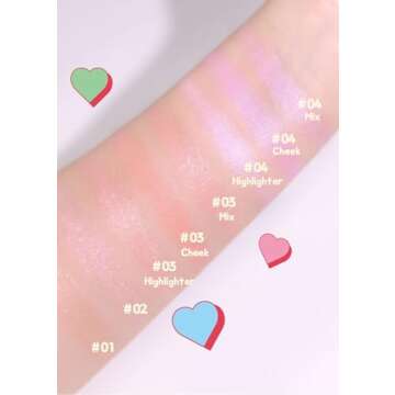COLORGRAM Milk Bling Heartlighter 02 | Silky Pink Highlighter